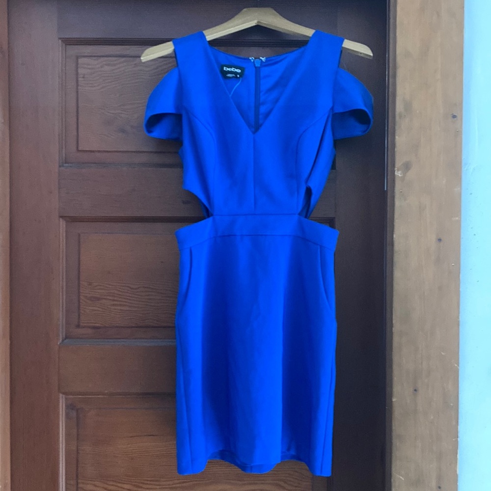 Cold shoulder side cut out dress